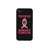 Tackle Breast Cancer Football Black Phone Case