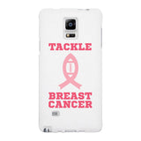 Tackle Breast Cancer Football White Phone Case