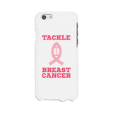 Tackle Breast Cancer Football White Phone Case