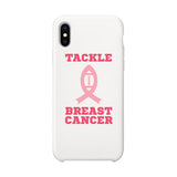 Tackle Breast Cancer Football White Phone Case