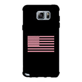 Breast Cancer Awareness Pink Flag Black Phone Case
