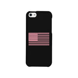 Breast Cancer Awareness Pink Flag Black Phone Case