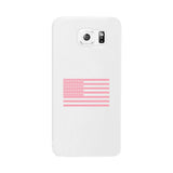 Breast Cancer Awareness Pink Flag White Phone Case