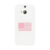 Breast Cancer Awareness Pink Flag White Phone Case
