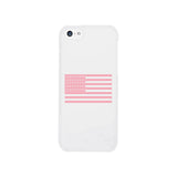 Breast Cancer Awareness Pink Flag White Phone Case
