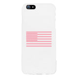 Breast Cancer Awareness Pink Flag White Phone Case