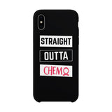 Straight Outta Chemo Breast Cancer Black Phone Case