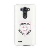 Strike Out Breast Cancer Baseball White Phone Case