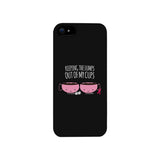 Keeping The Lumps Out Of My Cups Breast Cancer Black Phone Case