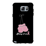 Bring It On Breast Cancer Awareness Boxing Black Phone Case