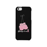 Bring It On Breast Cancer Awareness Boxing Black Phone Case
