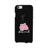 Bring It On Breast Cancer Awareness Boxing Black Phone Case