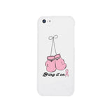Bring It On Breast Cancer Awareness Boxing White Phone Case