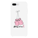 Bring It On Breast Cancer Awareness Boxing White Phone Case