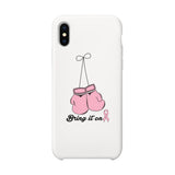 Bring It On Breast Cancer Awareness Boxing White Phone Case