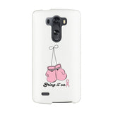 Bring It On Breast Cancer Awareness Boxing White Phone Case