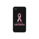 I You We Can-Cervive Breast Cancer Black Phone Case