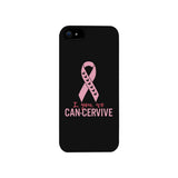I You We Can-Cervive Breast Cancer Black Phone Case