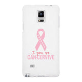 I You We Can-Cervive Breast Cancer White Phone Case