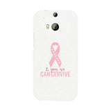 I You We Can-Cervive Breast Cancer White Phone Case