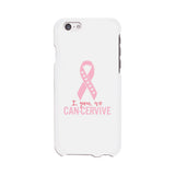 I You We Can-Cervive Breast Cancer White Phone Case