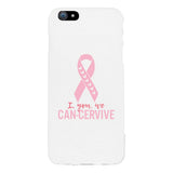 I You We Can-Cervive Breast Cancer White Phone Case