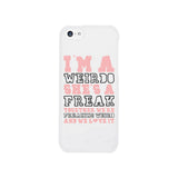 Freak and Weirdo BFF Matching White Phone Cases Best Friend
