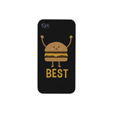 Hamburger and Fries BFF Matching Black Best Friend Phone Cases
