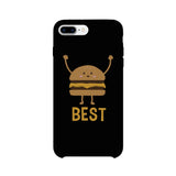 Hamburger and Fries BFF Matching Black Best Friend Phone Cases