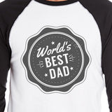 World's Best Dad Mens Baseball Tee Perfect Fathers Day Gift For Him