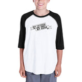 My Father My Hero Unique Design Kids Baseball Tee Gift Idea For Boy