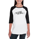 My Father My Hero Unique Design Kids Baseball Tee Gift Idea For Boy