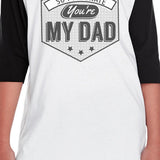 So Fortunate You're My Dad Kids Baseball Jersey Unique Design Tee