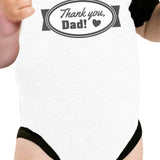Thank you Dad Baby Raglan Tee First Father Day Gifts 3/4 Sleeve Tee