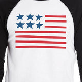 USA Flag USA Flag Unique American Flag Graphic Baseball T-Shirt