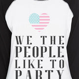 We The People Funny Design 4th Of July Baseball Jersey For Women