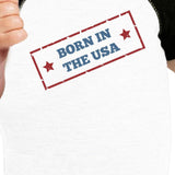 Born In The USA Baby Baseball Tee Cute First 4th Of July Tee Shirt