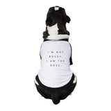 I'm Not Bossy Pet Baseball Shirt for Small Dogs Cute Pet Owner Gift