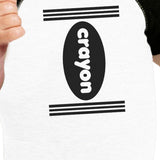 Crayon Baby Black And White BaseBall Shirt