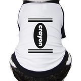 Crayon Pets Black And White BaseBall Shirt