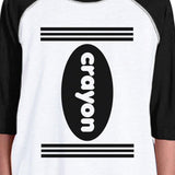 Crayon Kids Black And White BaseBall Shirt