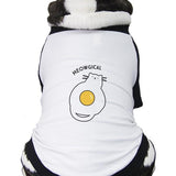 Meowgical Cat And Fried Egg Pets Black And White Baseball Shirt