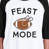 Feast Mode Kids Black And White Baseball Shirt