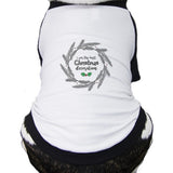 I Am The Best Christmas Decoration Wreath Pets Black And White Baseball Shirt
