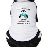 It's Penguin-Ing To Look A Lot Like Christmas Pets Black And White Baseball Shirt