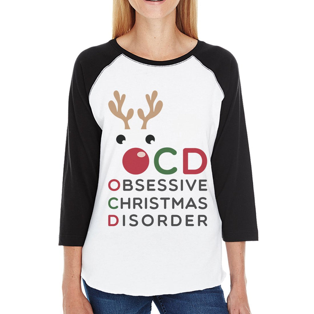Rudolph OCD Womens Baseball Tee