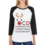 Rudolph OCD Womens Baseball Tee