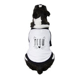 Meow Pet Baseball Shirt for Small Dogs