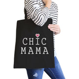 Chic Mama Black Canvas School Bag Cute Gift Ideas For Mother To Be