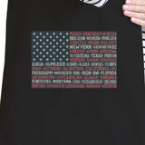 50 States Us Flag Black Washable Canvas Bags 4th Of July Gift Ideas